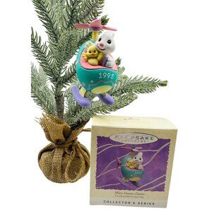 Hallmark Keepsake Ornament 1995 Here Comes Easter Bunny Helicopter Vintage